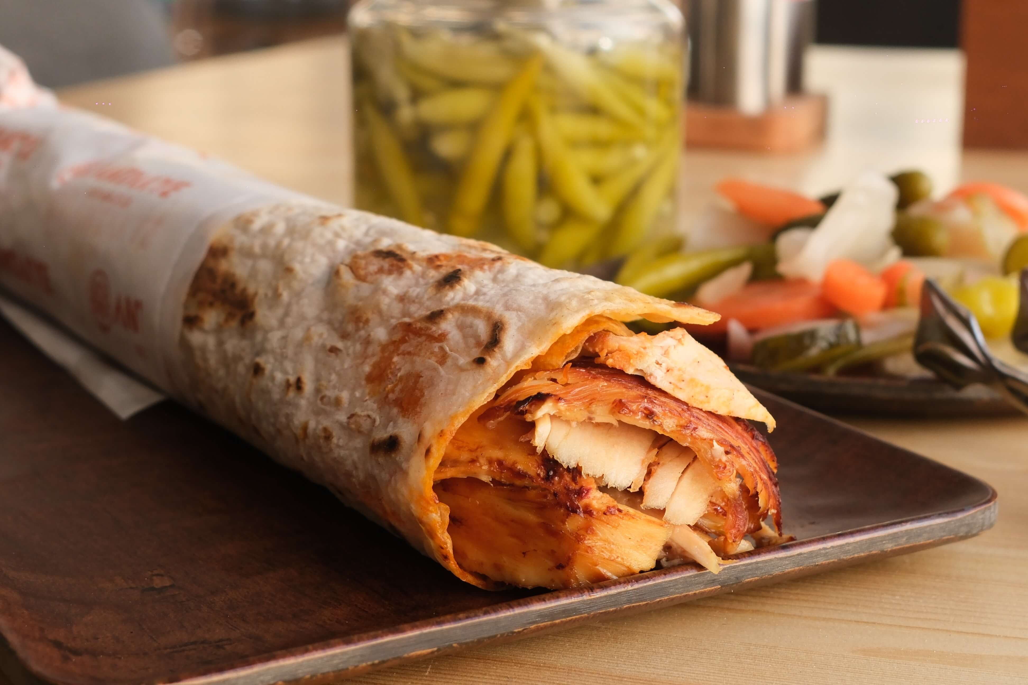 Antakya Usulü Tavuk Döner Dürüm